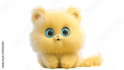 Cutout of an toy animal isolated on transparent background