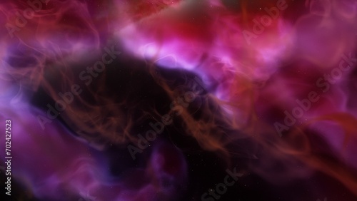 red-violet nebula in outer space, horsehead nebula, unusual colorful nebula in a distant galaxy, red nebula 3d render 