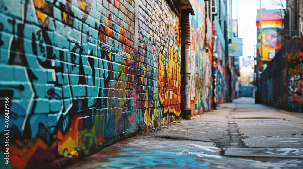Fototapeta premium Colorful graffiti on the wall of a building