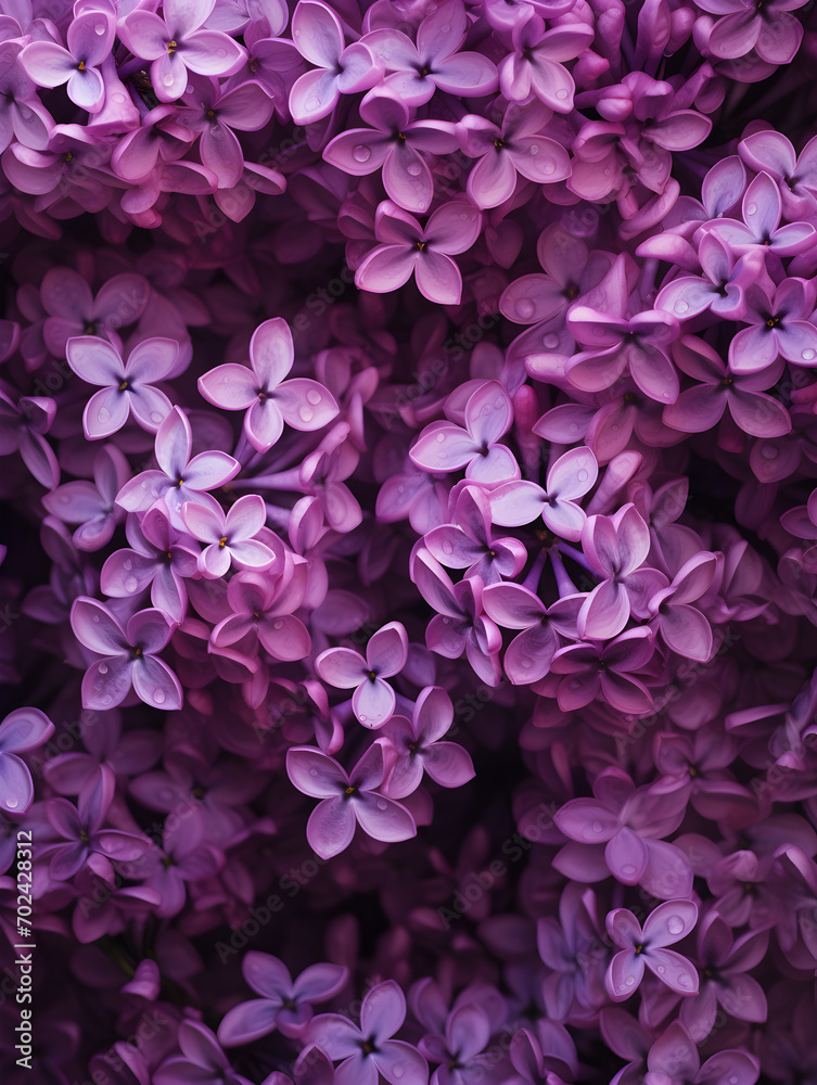 Close up purple lilac flowers, floral background 