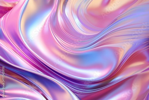 Abstract background holographic fluid foil metallic texture 