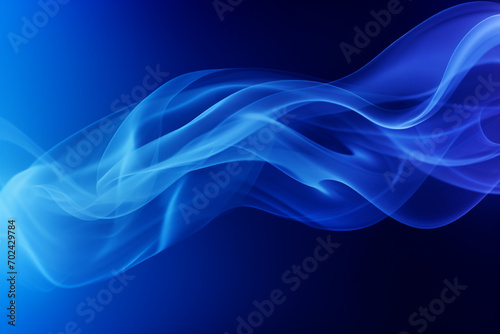 Abstract blue smoke wallpaper background