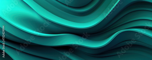 Surreal Teal Waves: An Abstract Digital Landscape background