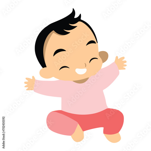 baby flat vector 