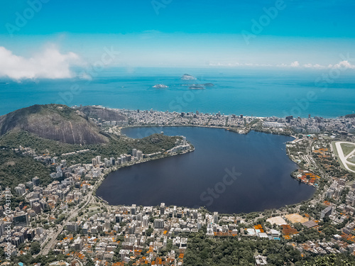 Rio de Janeiro, Spectacular View from the top of Christ the Redeemer statue 