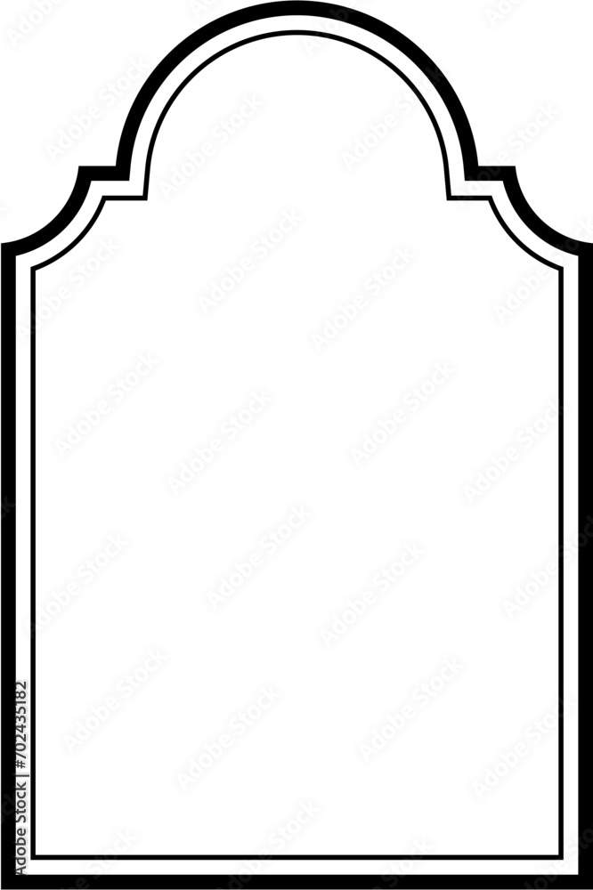 Islamic Arch Design double lines Outline Linear Black Stroke silhouettes Design pictogram symbol visual illustration Islamic Arch Design double lines Outline Linear Black Stroke silhouettes Design pictogram symbol visual illustration