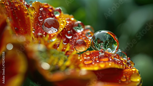 Exquisite Water Droplets Amidst Exotic Jungle Plants