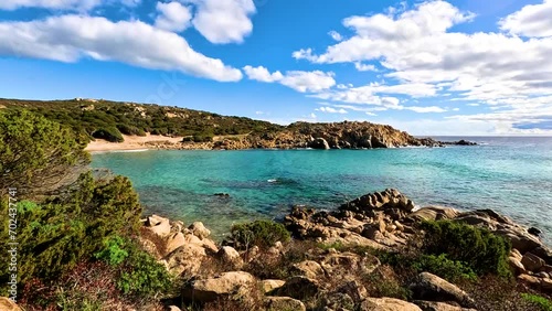 Beautiful coast of Sardinia. Italian island. Nature.