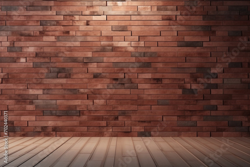 Modern brick wall 3d rendering