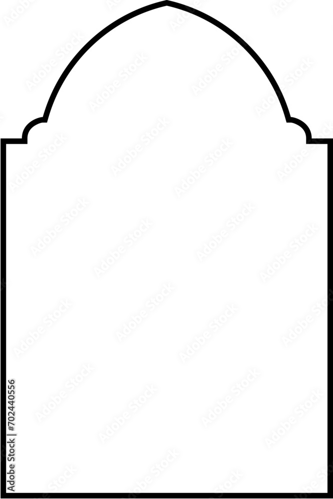 Islamic Arch Design Thin Line Black stroke silhouettes Design pictogram symbol visual illustration Islamic Arch Design Thin Line Black stroke silhouettes Design pictogram symbol visual illustration