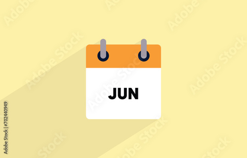 Calendar June Design Vector illustration