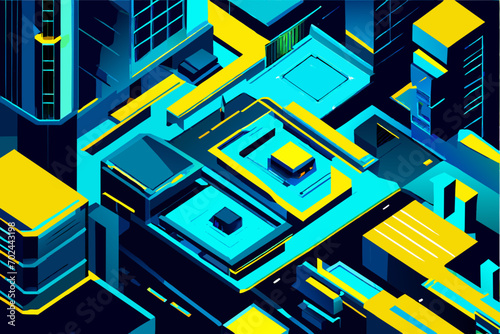 Cowboy hat with crossed revolvers. vektor illustation