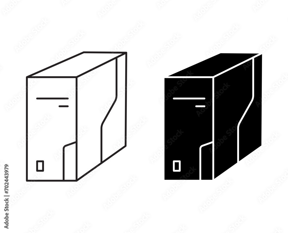 Computer Case outline icon collection or set.pc cpu unit Thin vector line art
Computer Case outline icon collection or set.pc cpu unit Thin vector line art