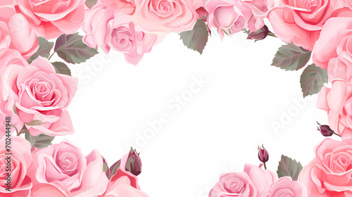 Floral frame with decorative flowers, decorative flower background pattern, floral border background