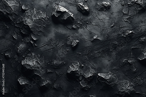 3d render of abstract art 3d background texture with part of rough grunge planet asteroid surface photo