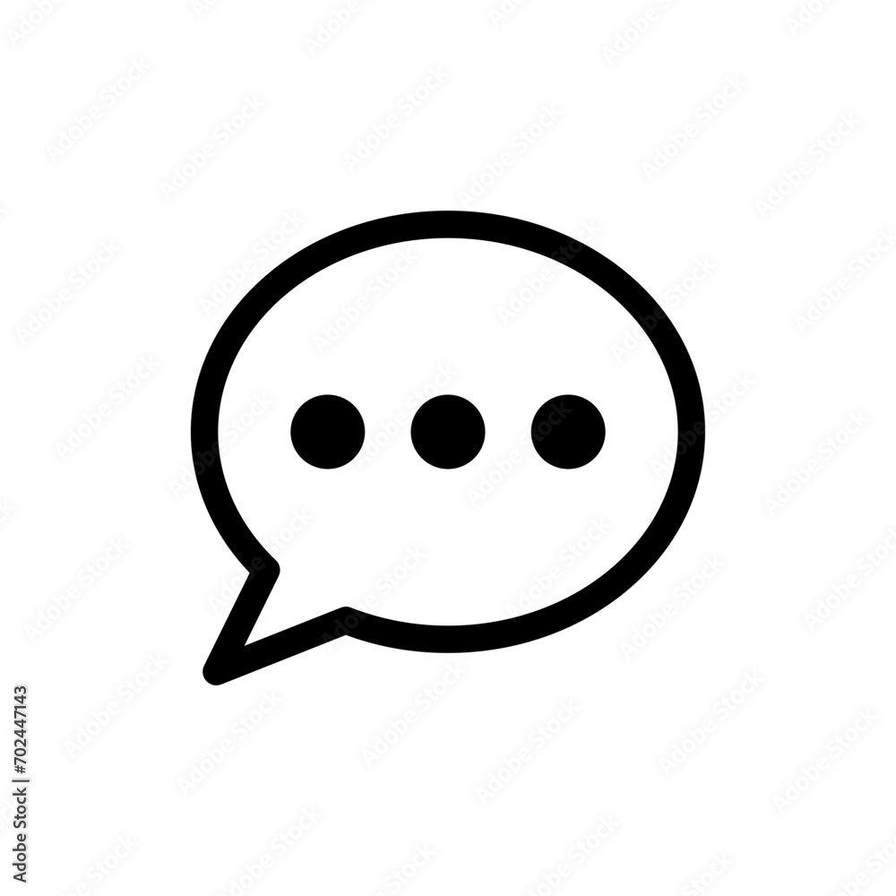 comment icon speech bubble symbol Chat message icons - talk message Bubble chat icon. web vector icon - obrazy, fototapety, plakaty 