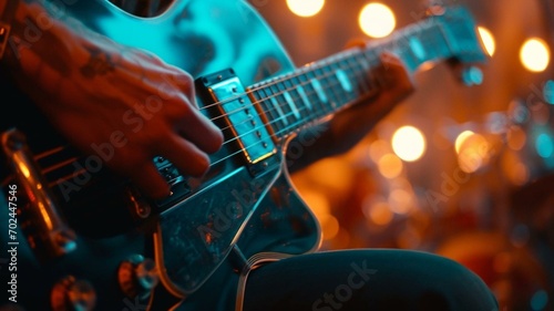 musician playing the guitar