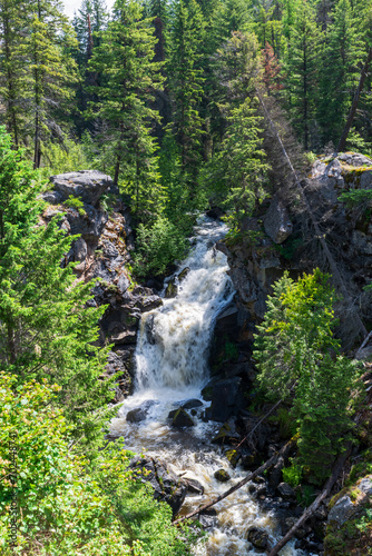 Scenic Crystal Falls, Washington, Summer Landscape photo