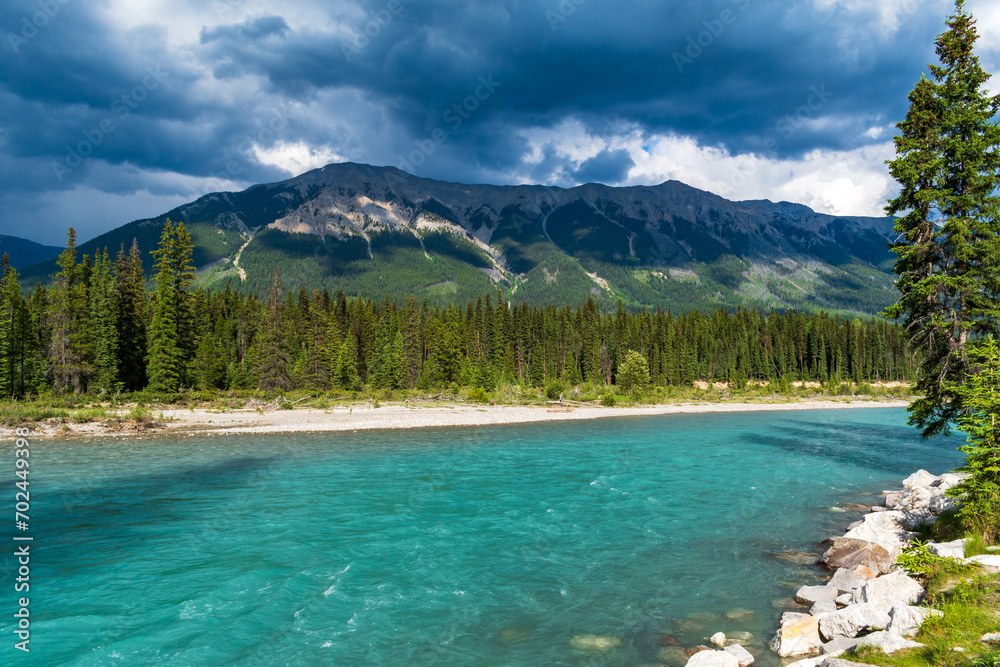Green River with Storm Clouds, Kootenay National Park, Canada