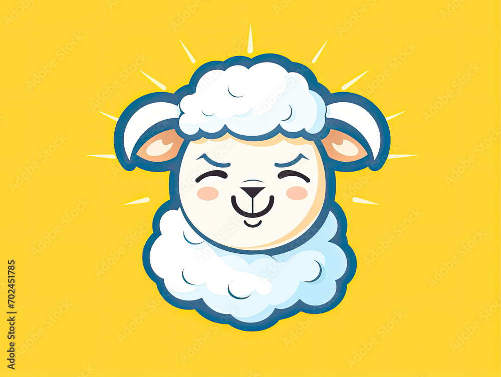 Sheep face icon.Farm Sheeps head logo vector in colors. Sheep face icon.Farm Sheeps head logo vector in colors.