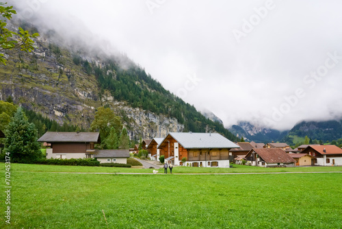 Swiss Alps village Kandersteg Switzerland 