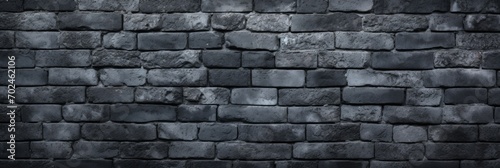 Texture of black brick wall 