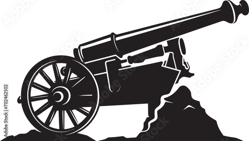 Iconic Arsenal Black Cannon Iconic Concept Crafted Firepower Black Cannon Emblematic Symbol