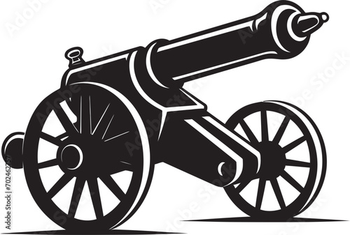 Wallpaper Mural Dynamic Artillery Vector Black Cannon Emblematic Marksmanship Striking Dominance Black Cannon Vector Emblematic Representation Torontodigital.ca