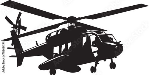 Warrior Wings Vector Black Helicopter Emblematic Identity Stealth Assault Black Combat Helicopter Emblematic Emblem