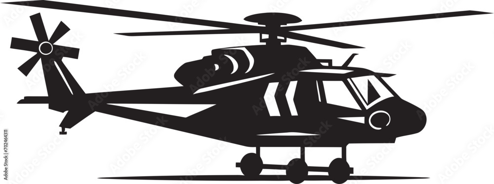 Aerial Precision Vector Black Helicopter Symbolic Symbol Lethal Force Black Combat Helicopter Iconic Design Aerial Precision Vector Black Helicopter Symbolic Symbol Lethal Force Black Combat Helicopter Iconic Design