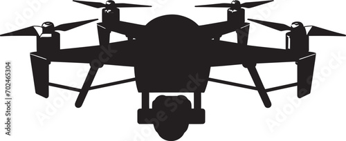 Lethal Vigilant Vector Black Combat Drone Symbolism Precision Enforcer Black Armed Quadcopter Emblematic Emblem