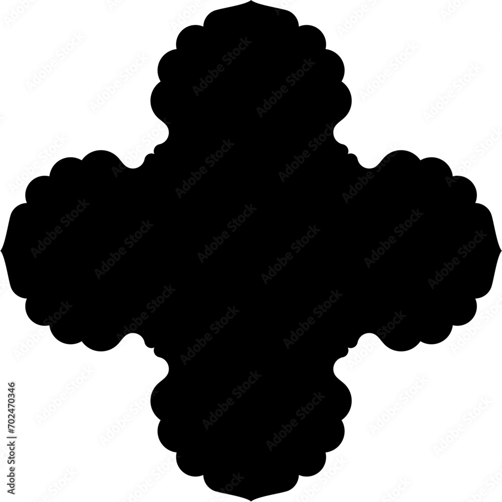 Islamic Amblem Design Glyph Black Filled silhouettes Design pictogram symbol visual illustration