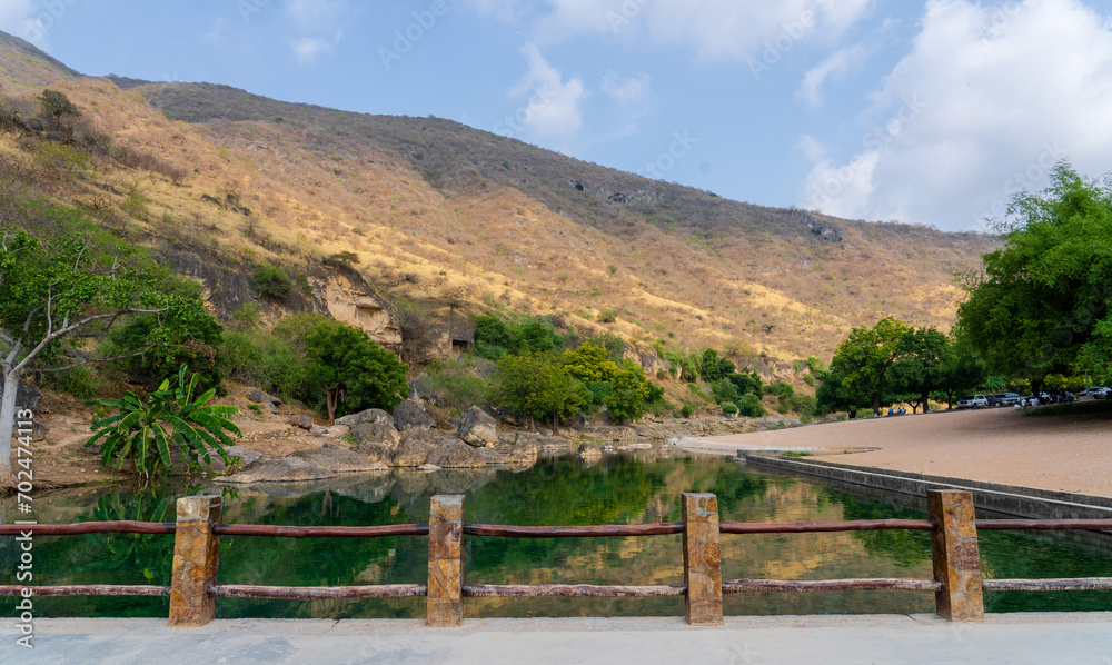 Ain RAZAT Spring, a well-known fresh-water spring and picnic spot close to Salalah.