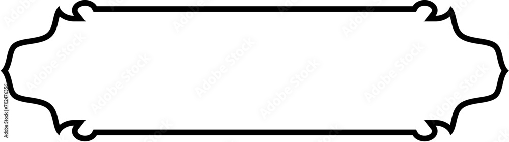 Islamic Label and Name Frame Thin Line Black stroke silhouettes Design pictogram symbol visual illustration Islamic Label and Name Frame Thin Line Black stroke silhouettes Design pictogram symbol visual illustration