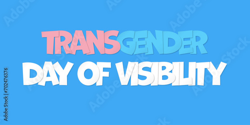 Graphic design for international transgender day