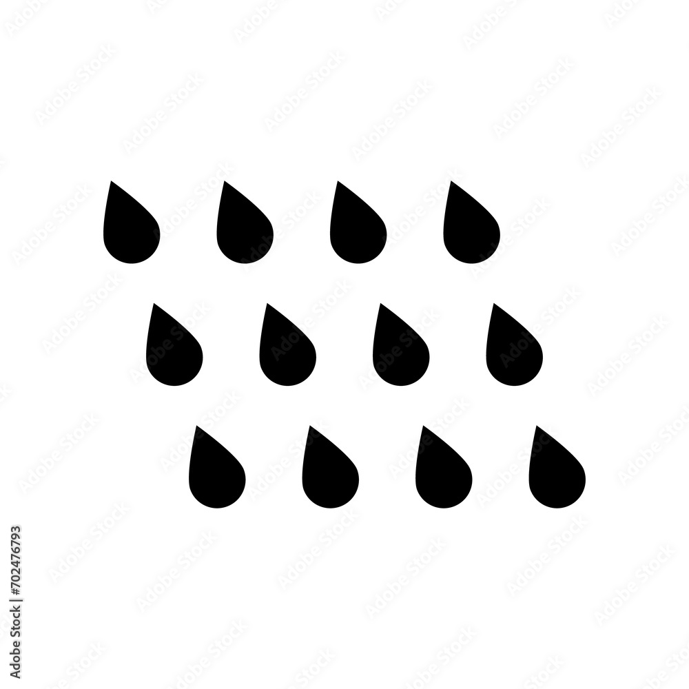 Fototapeta premium Rain icon PNG