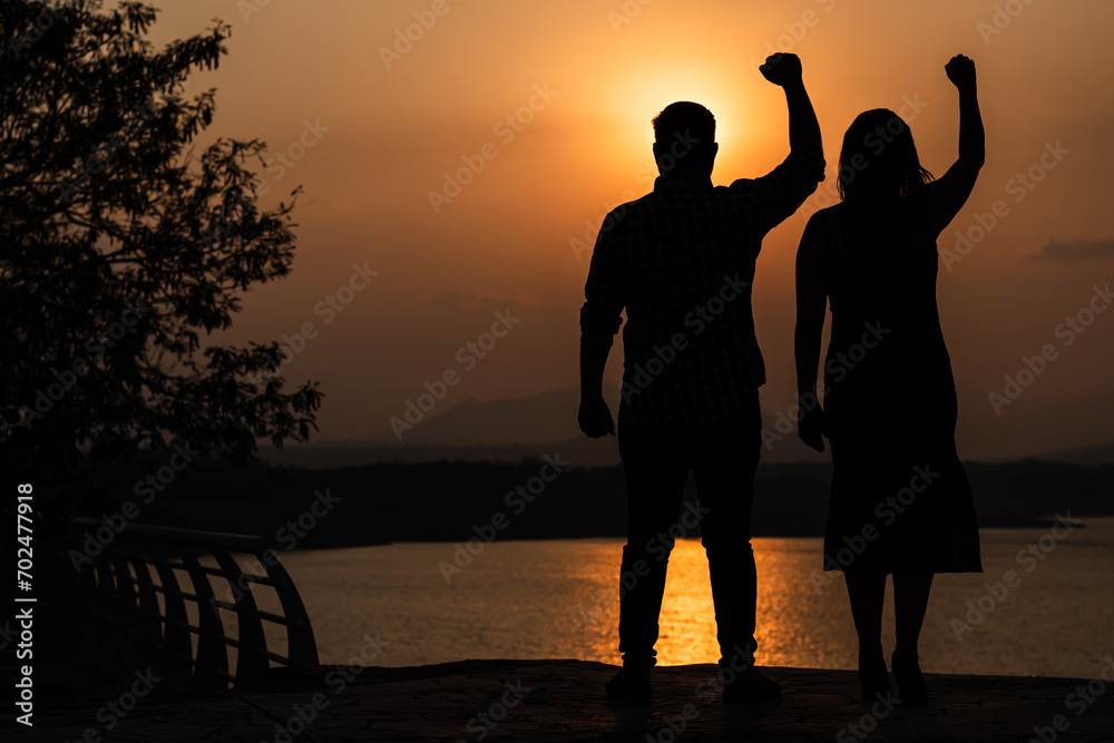 Fototapeta premium victoria, puesta de sol
