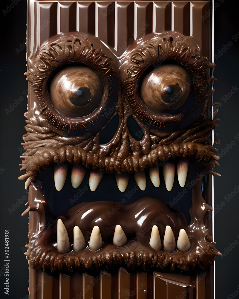 Naklejka premium Chocolate Bar Monster