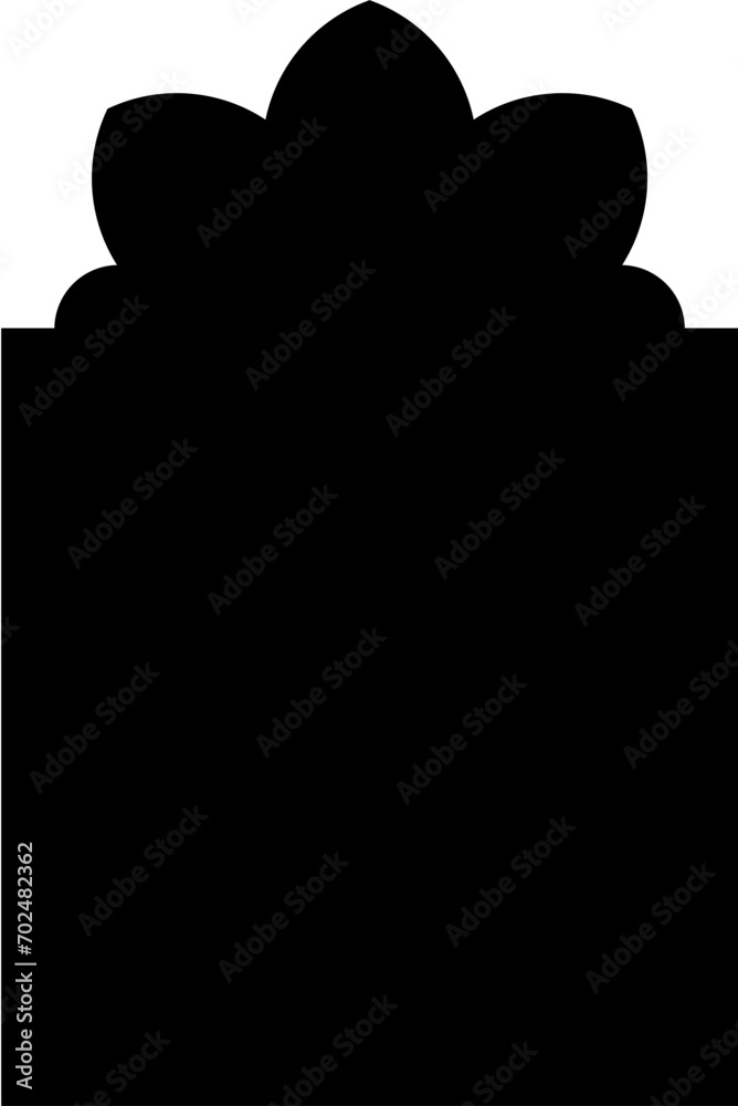 Islamic Arch Design Glyph Black Filled silhouettes Design pictogram symbol visual illustration Islamic Arch Design Glyph Black Filled silhouettes Design pictogram symbol visual illustration