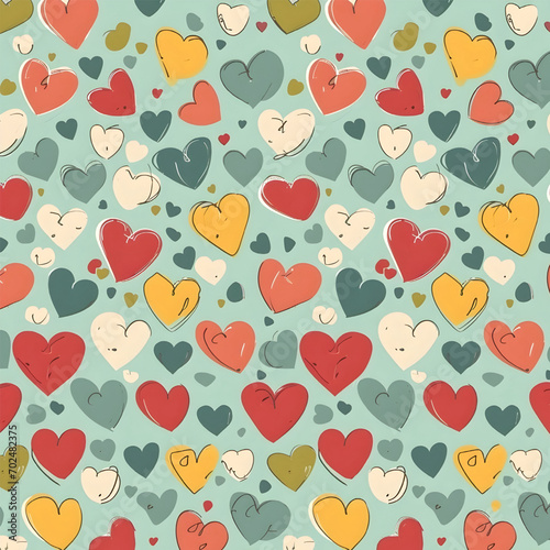 Heart background, pattern 
