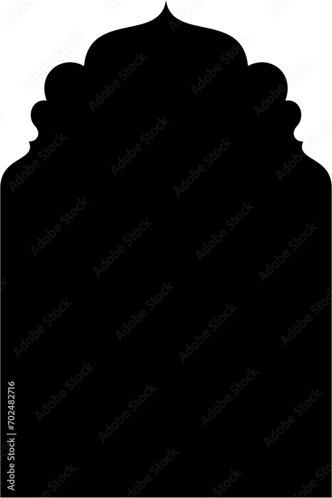 Islamic Arch Design Glyph Black Filled silhouettes Design pictogram symbol visual illustration Islamic Arch Design Glyph Black Filled silhouettes Design pictogram symbol visual illustration