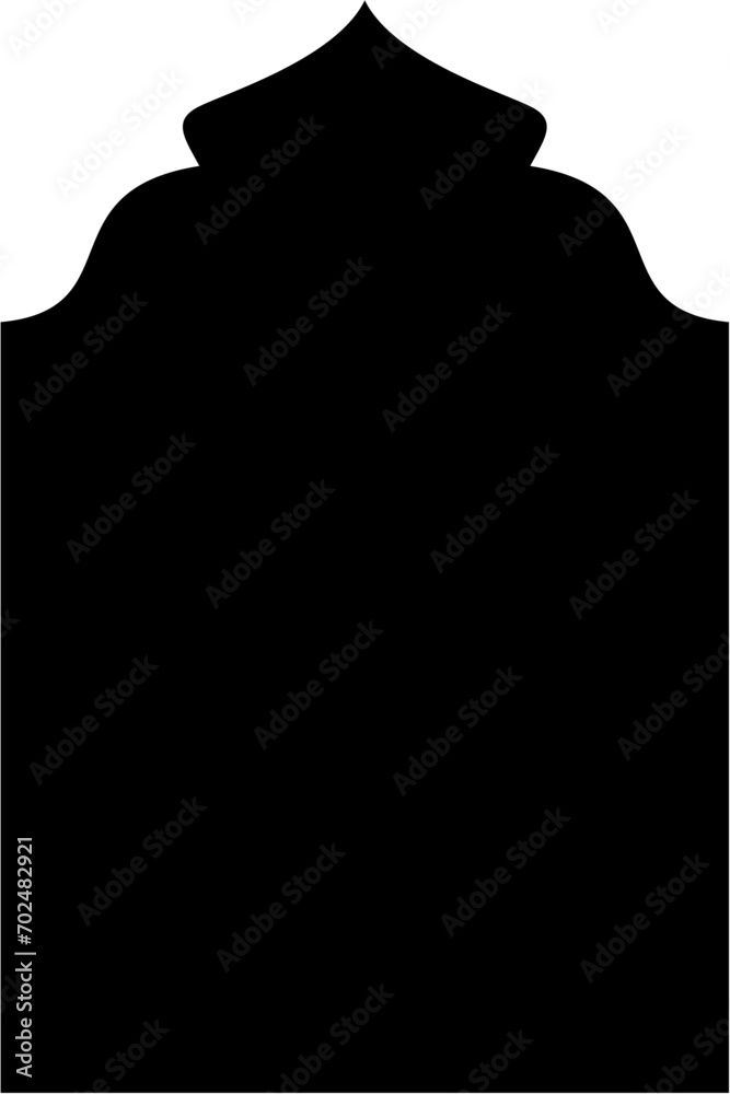 Islamic Arch Design Glyph Black Filled silhouettes Design pictogram symbol visual illustration Islamic Arch Design Glyph Black Filled silhouettes Design pictogram symbol visual illustration
