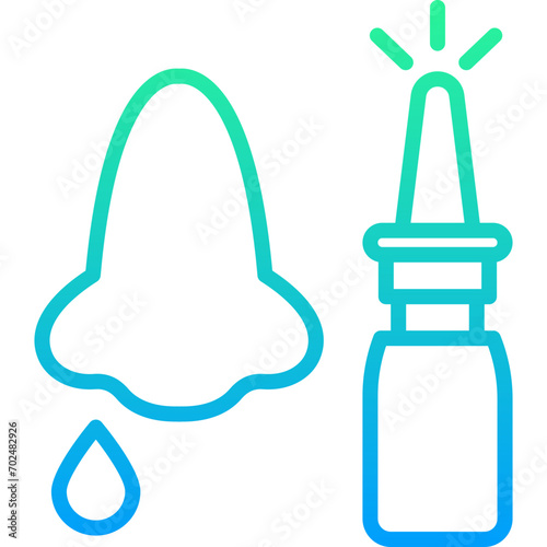 green gradient icon - sniffle