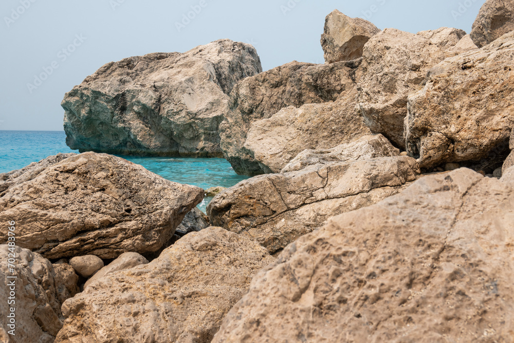 Amazing view of Kathisma Beach at Lefkada, Greece Amazing view of Kathisma Beach at Lefkada, Greece