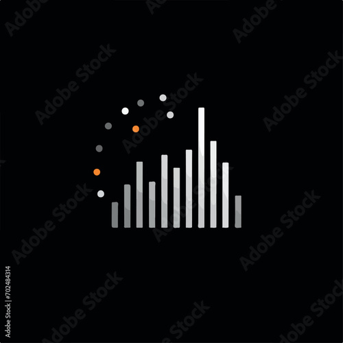 Financial Chart in cartoon  doodle style. Isolated 2d vector illustration in logo  icon  sketch style  Eps 10. AI Generative