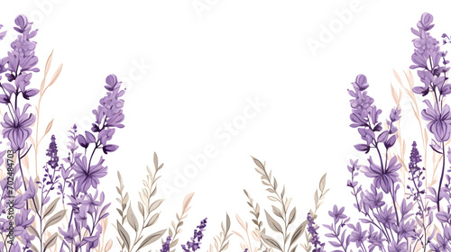 lavender flowers border photo