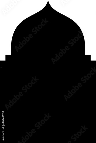 Islamic Arch Design Glyph Black Filled silhouettes Design pictogram symbol visual illustration © Shahsoft Production
