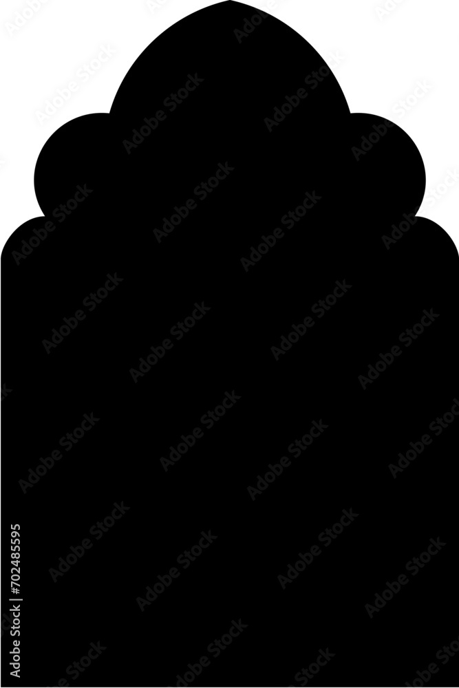 Islamic Arch Design Glyph Black Filled silhouettes Design pictogram symbol visual illustration Islamic Arch Design Glyph Black Filled silhouettes Design pictogram symbol visual illustration