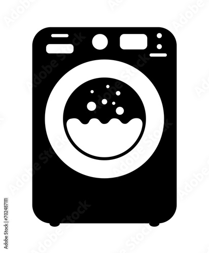 Washing machine vector illustration on white background