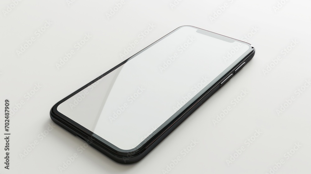 martphone with a blank screen on a white background. Smartphone mockup closeup isolated on white background martphone with a blank screen on a white background. Smartphone mockup closeup isolated on white background